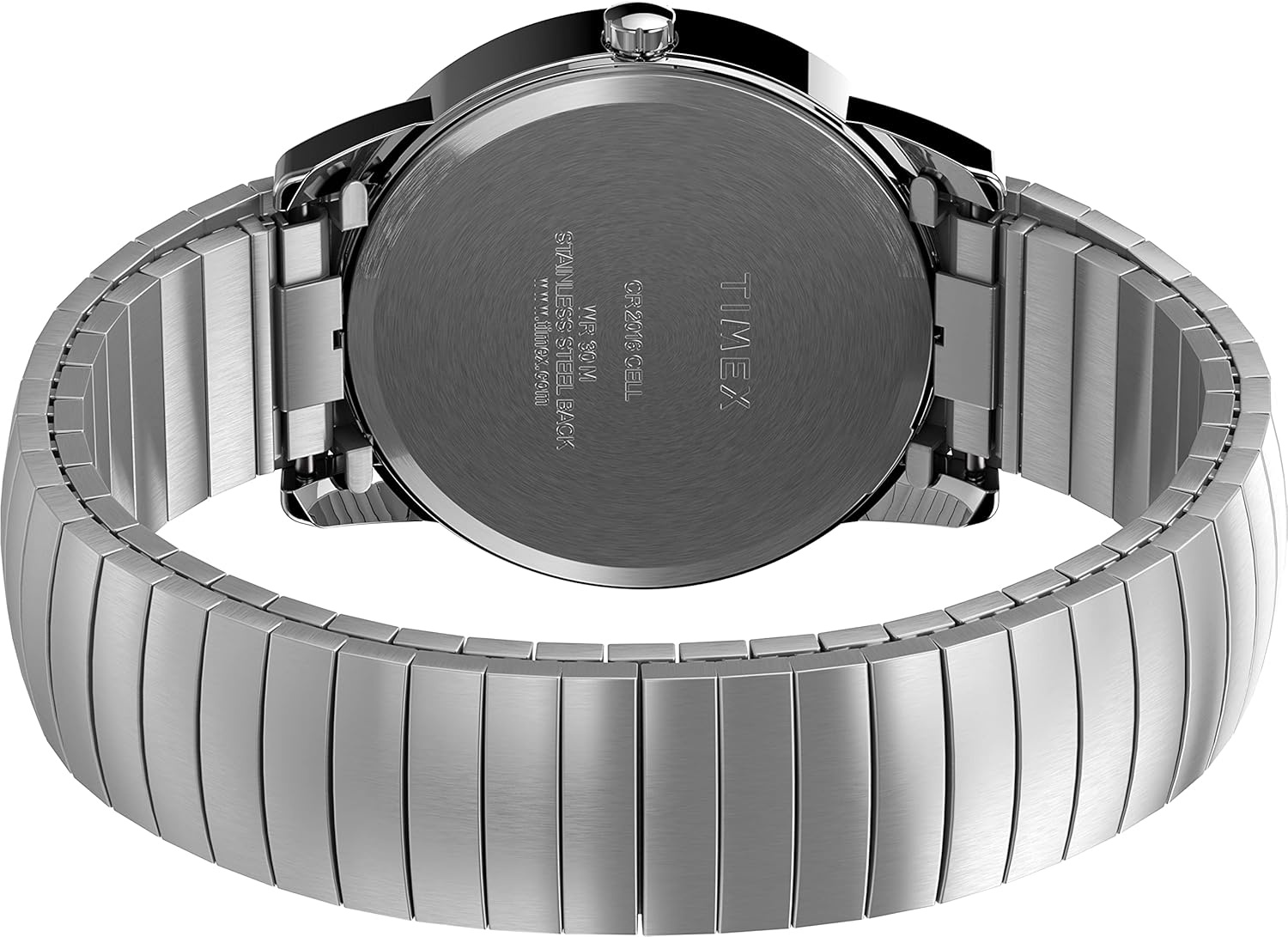 image:imageTimex Mens Easy Reader WatchStainless SteelSilverToneWhiteD35mm