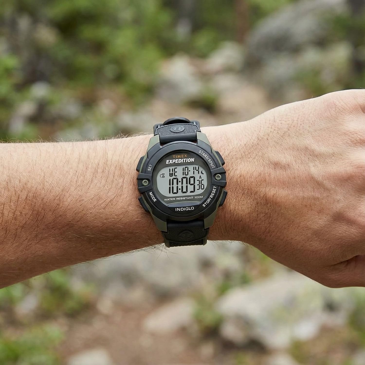 image:imageTimex Mens Expedition Digital CAT5 41mm WatchBlackGreenDigital