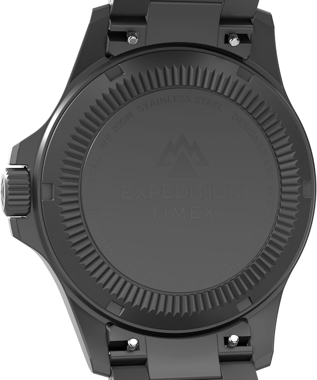 image:imageTimex Mens Expedition Field Solar 41mm Watch Gunmetal Bracelet Green Dial Gunmetal Case