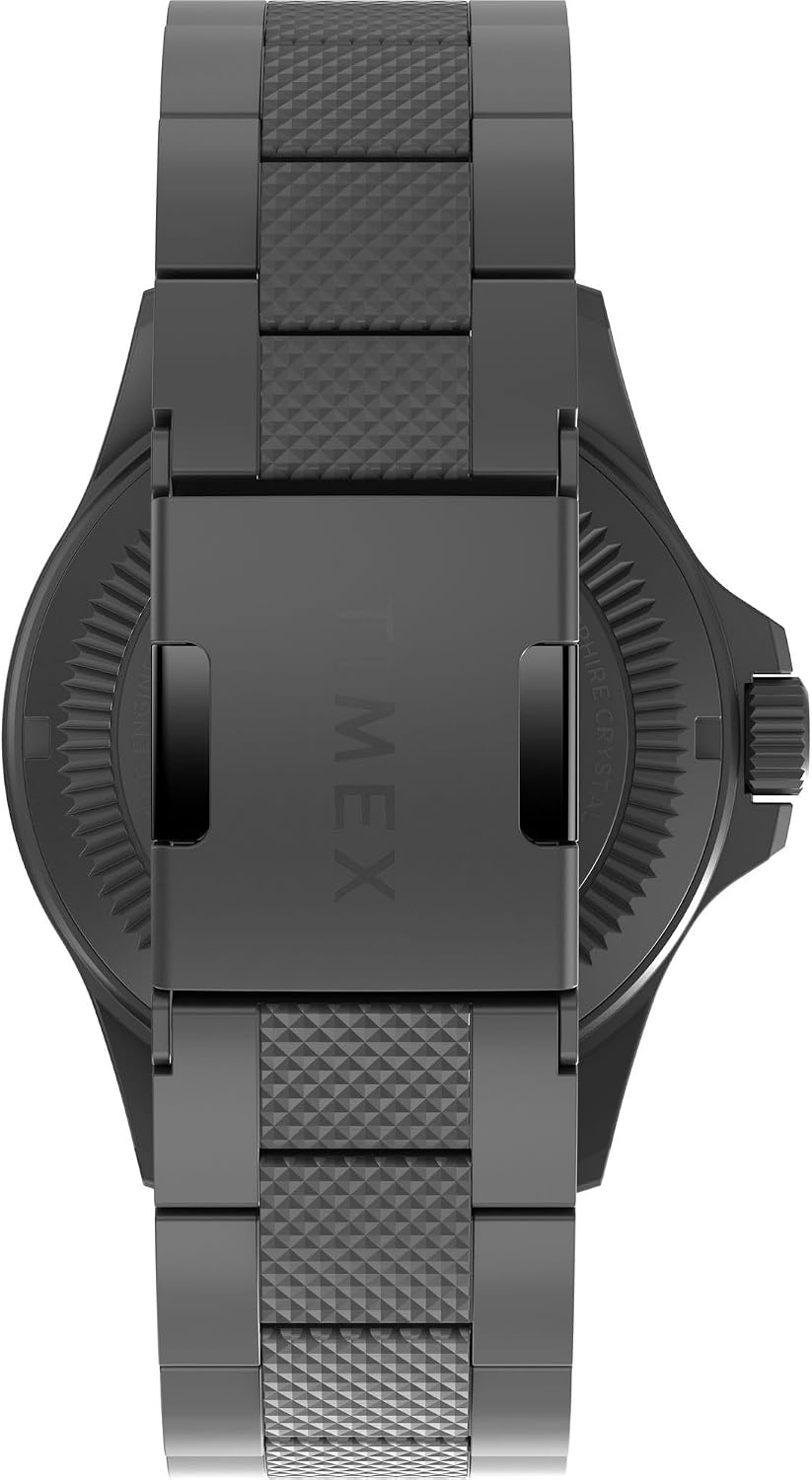 image:imageTimex Mens Expedition Field Solar 41mm Watch Gunmetal Bracelet Green Dial Gunmetal Case