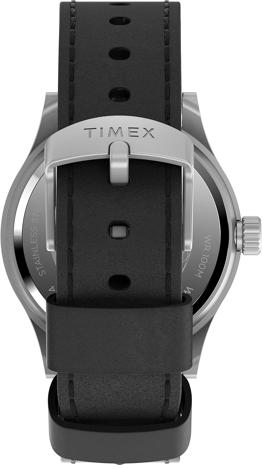 image:imageTimex Mens Expedition North Sierra 40mm Watch Black Strap Green Dial SilverTone CaseBlackCreamStainless Steel