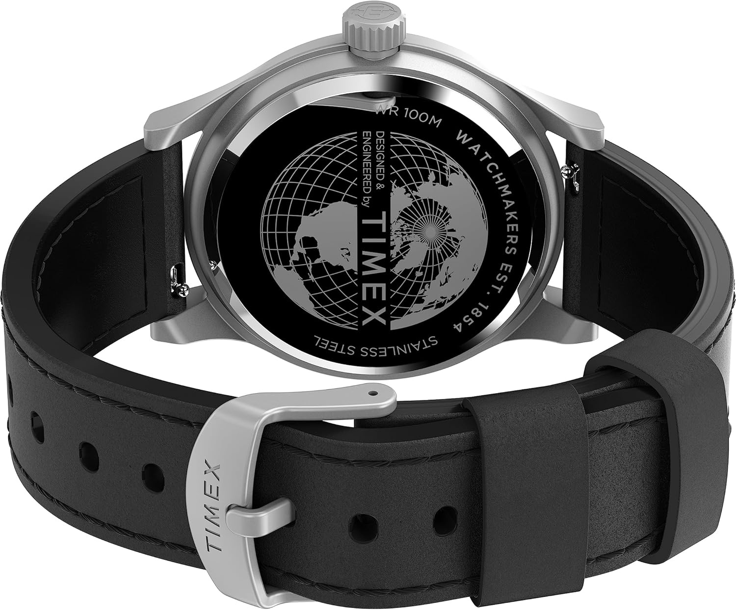 image:imageTimex Mens Expedition North Sierra 40mm Watch Black Strap Green Dial SilverTone CaseBlackCreamStainless Steel