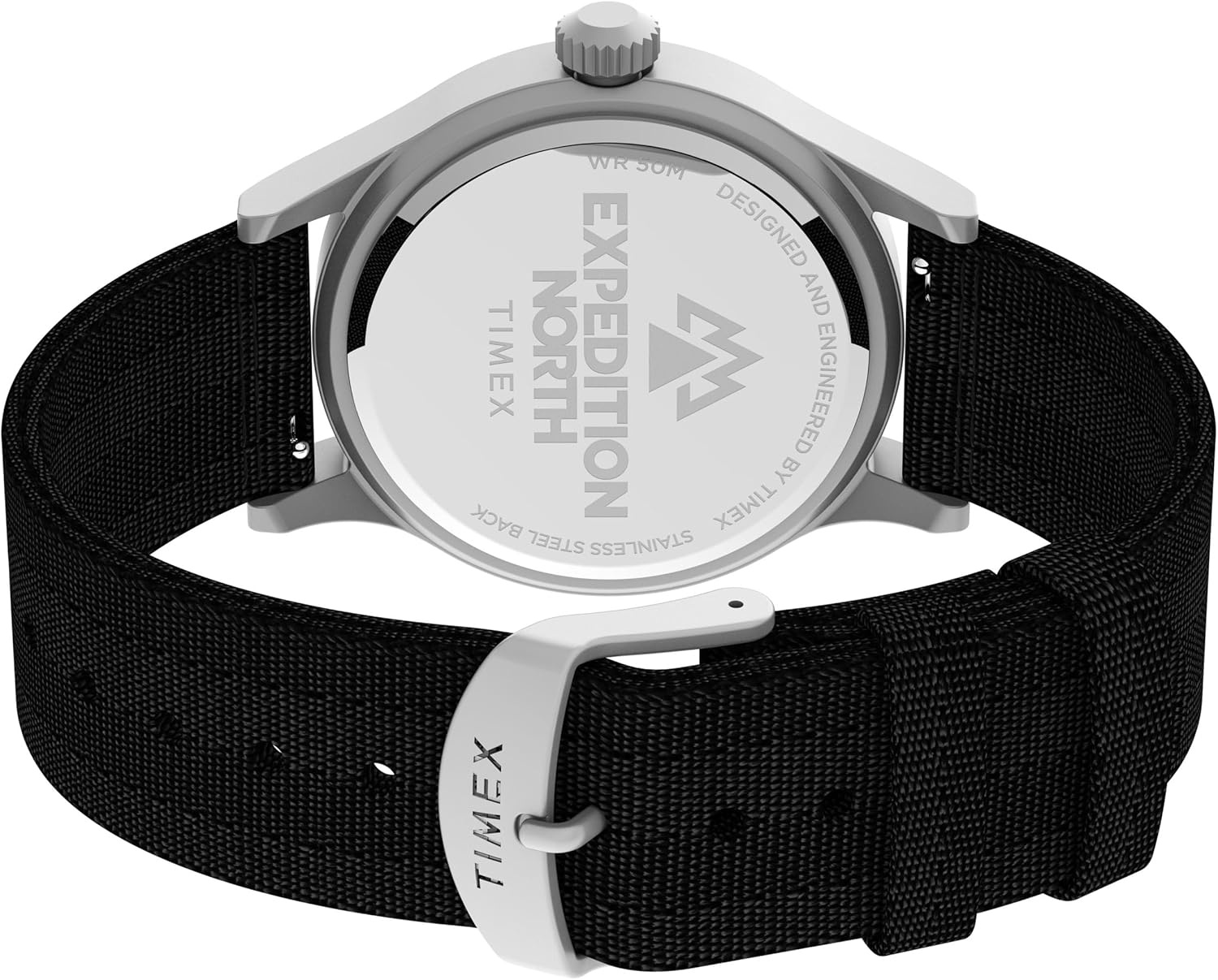 image:imageTimex Mens Expedition North Sierra 40mm Watch Black Strap Green Dial SilverTone CaseBlackGreenSilverTone