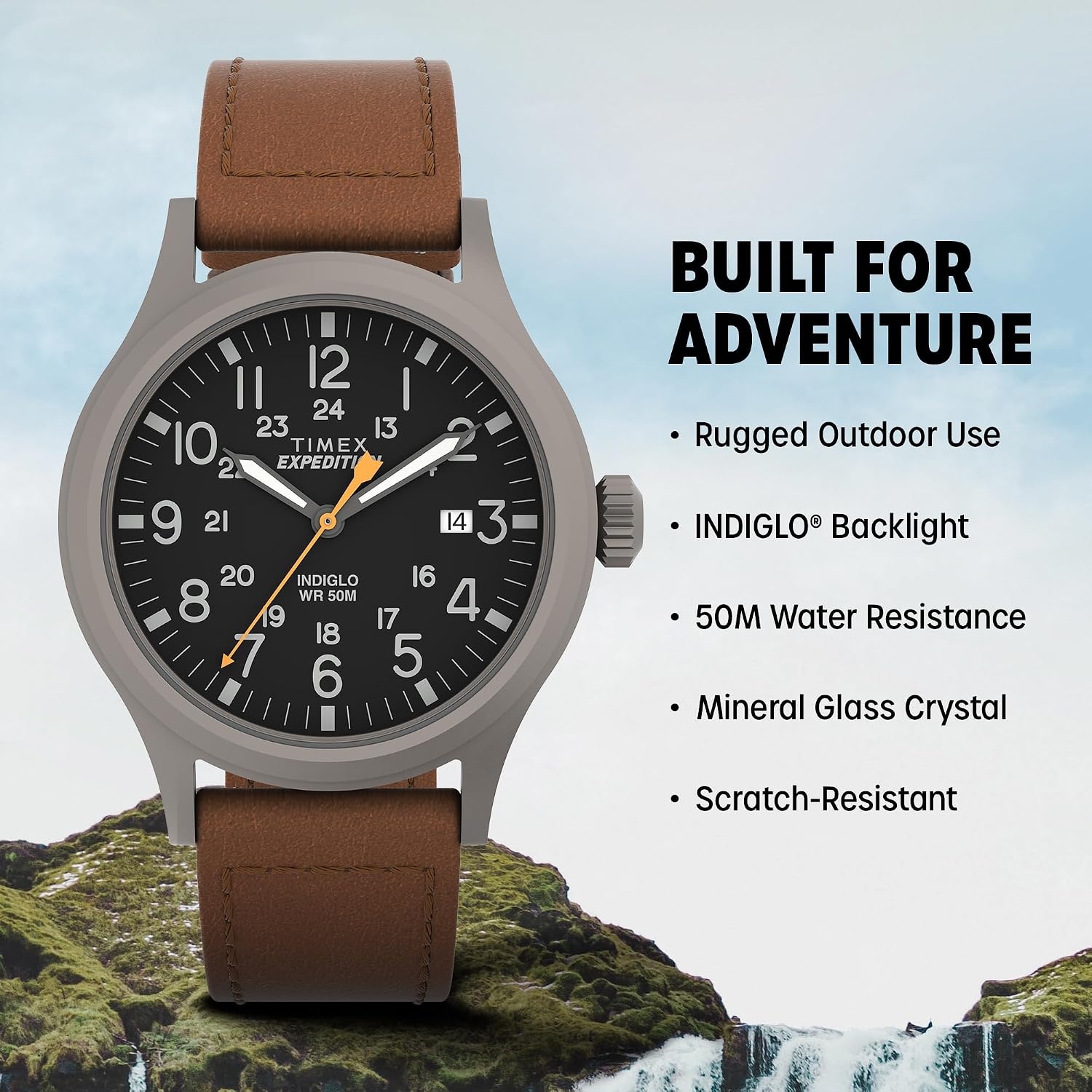 image:imageTimex Mens Expedition Scout 40mm WatchBrownBlackGray