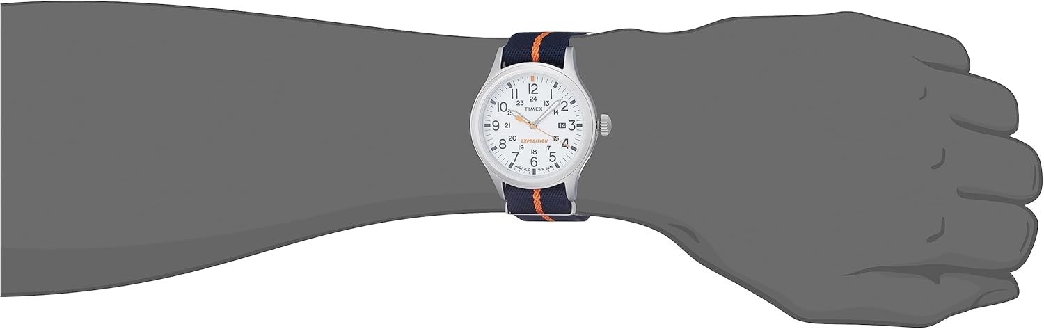 image:imageTimex Mens Expedition Sierra 40mm Quartz WatchBlueWhiteSilverTone