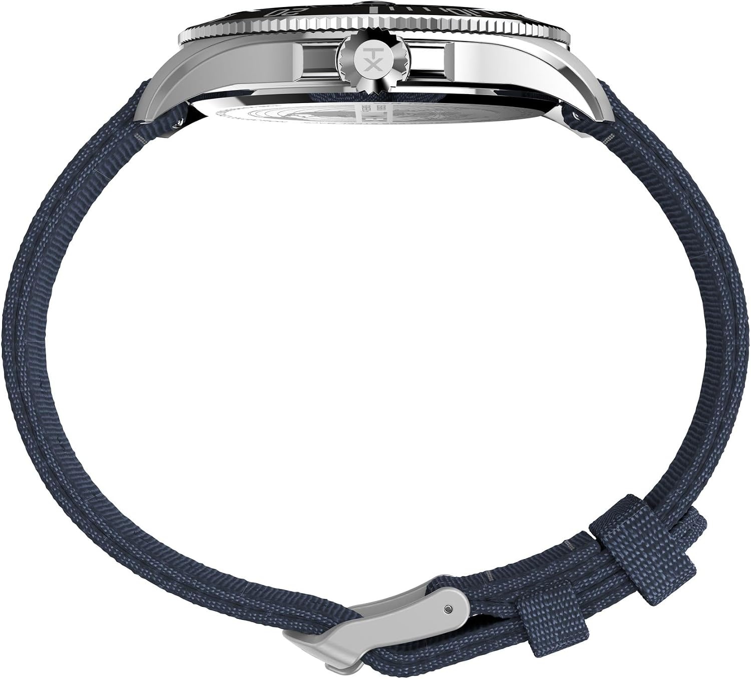 image:imageTimex Mens Harborside Coast 43mm Watch with SilverTone Case amp Stainless Steel BraceletBlueIP SteelBlue