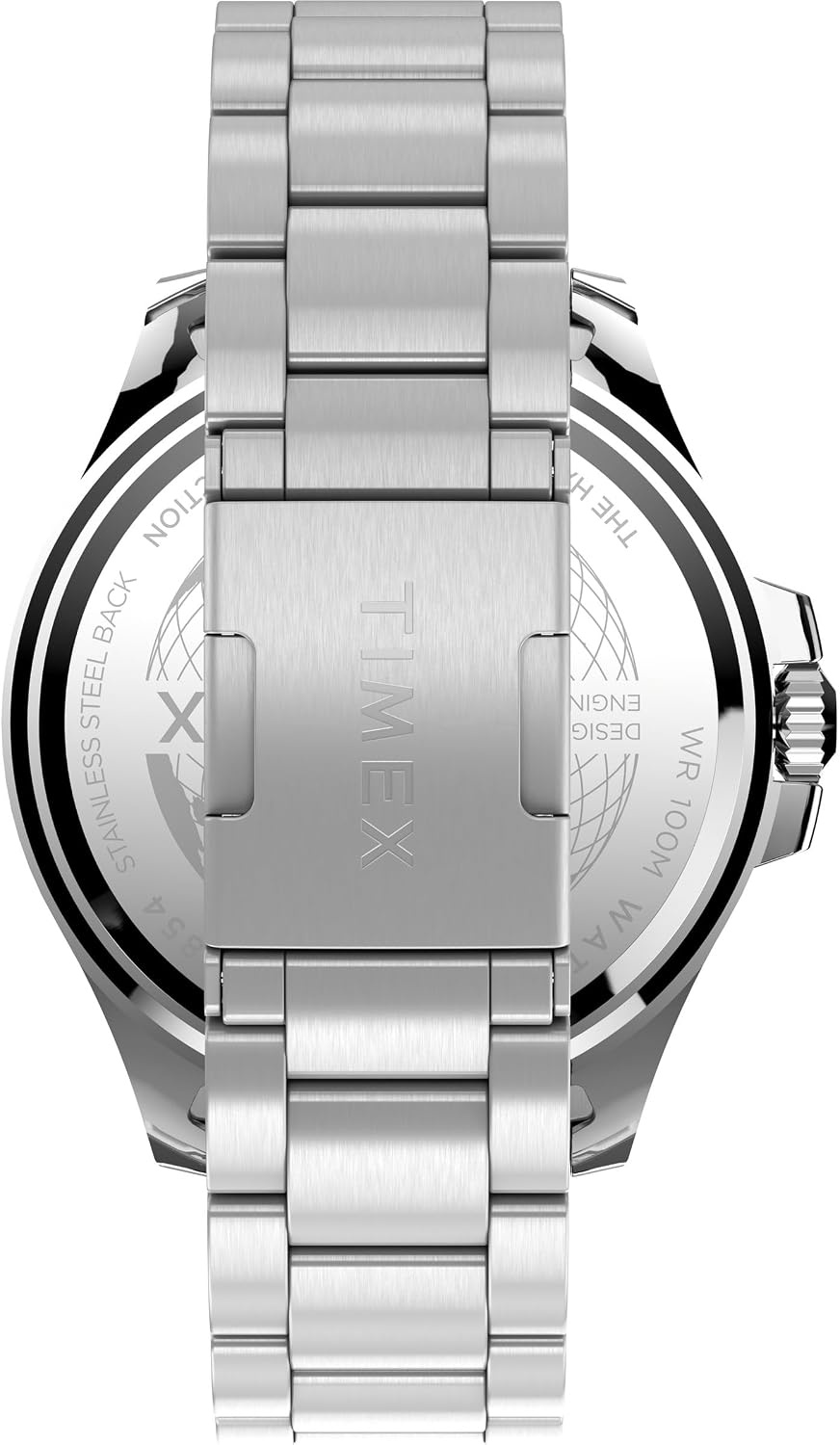 image:imageTimex Mens Harborside Coast 43mm Watch with SilverTone Case amp Stainless Steel BraceletStainless Steel
