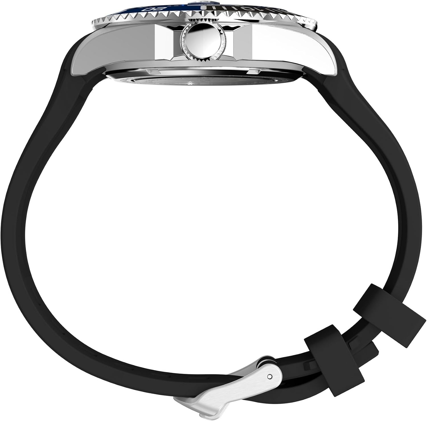 image:imageTimex Mens Harborside Coast Automatic 40mm WatchBlackSilverToneBlue