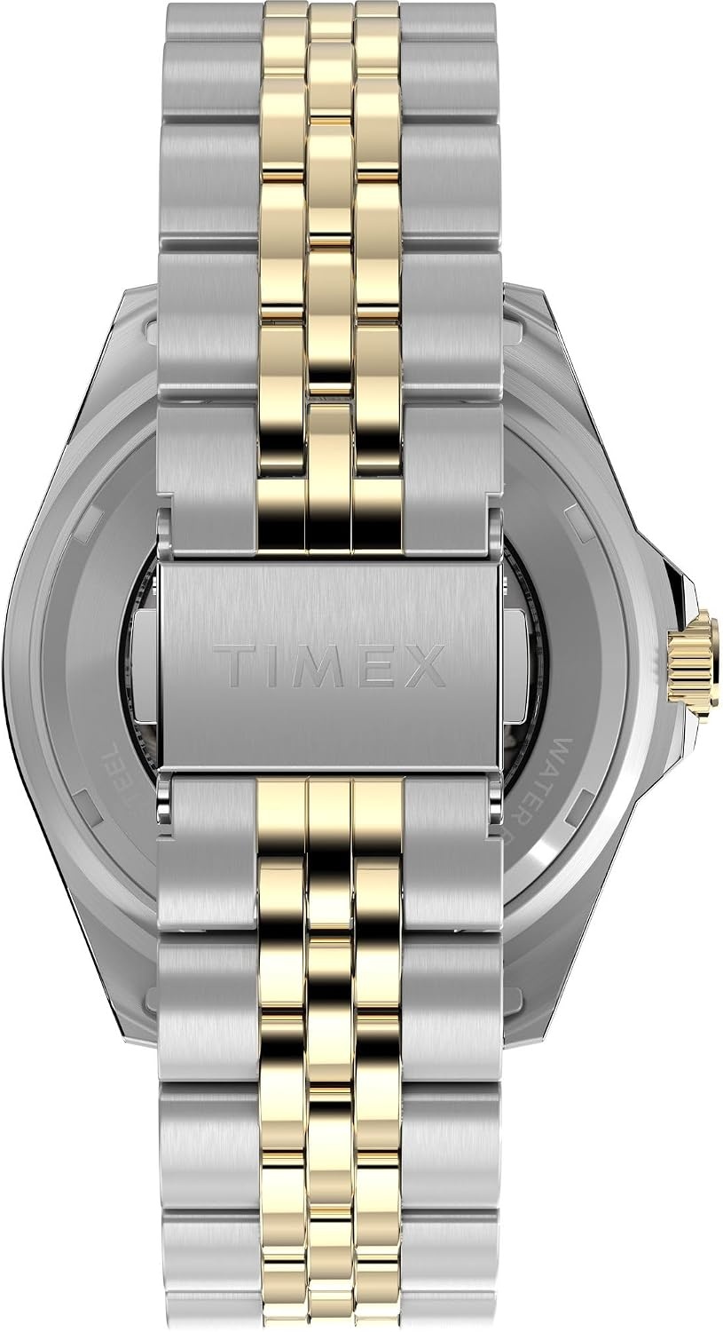 image:imageTimex Mens Harborside Coast Automatic 40mm WatchTwoToneTwoToneBlack