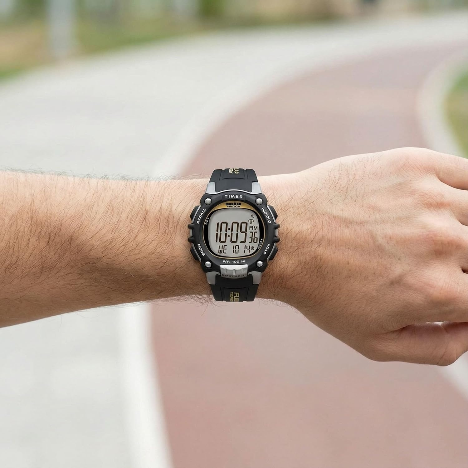 image:imageTimex Mens Ironman Triathlon Classic 100 44mm WatchBlackYellow