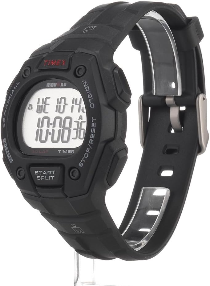 image:imageTimex Mens Ironman Triathlon Classic 30 38mm WatchBlackDigital GrayBlack