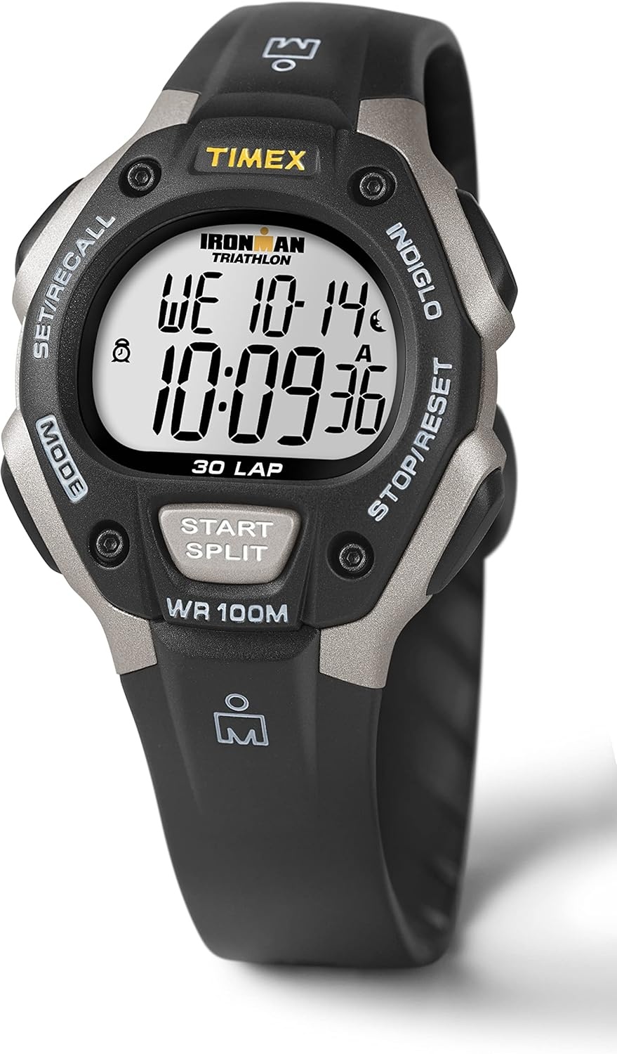 image:imageTimex Mens Ironman Triathlon Classic 30 38mm WatchBlackDigital GrayGray