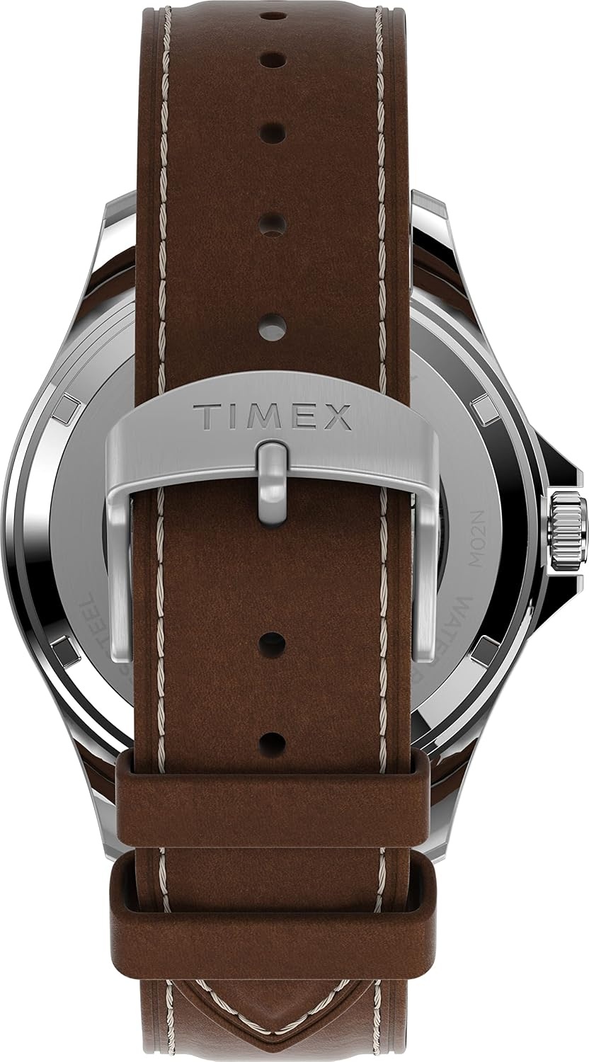 image:imageTimex Mens Navi XL 41mm WatchBrownTanStainless Steel