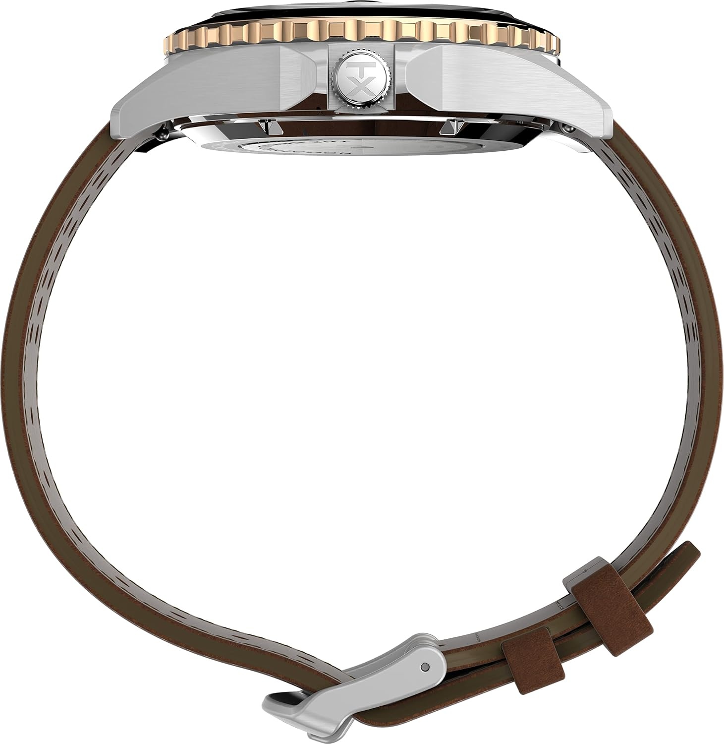 image:imageTimex Mens Navi XL 41mm WatchBrownTanStainless Steel