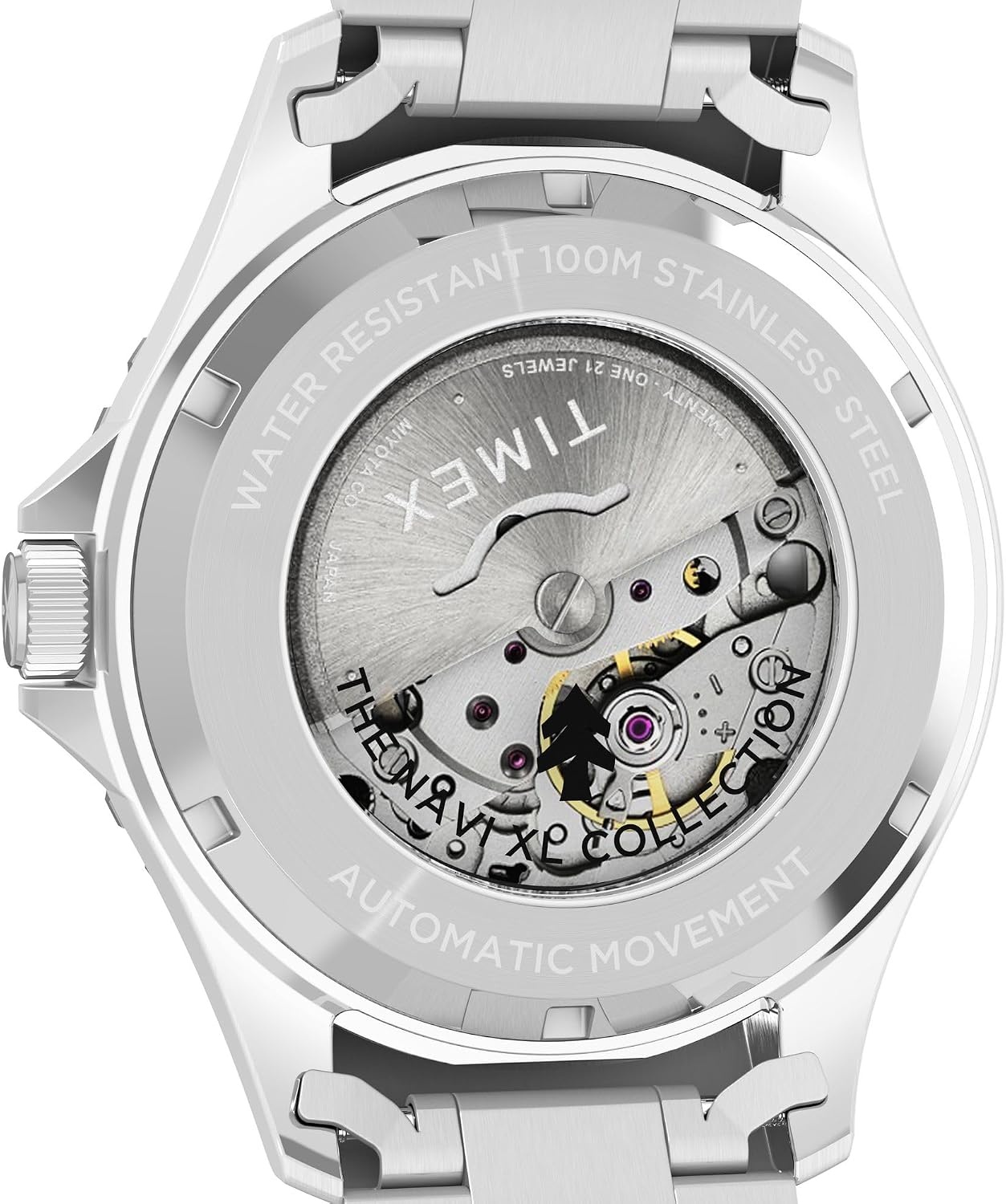 image:imageTimex Mens Navi XL 41mm WatchStainless SteelStainless SteelBlack