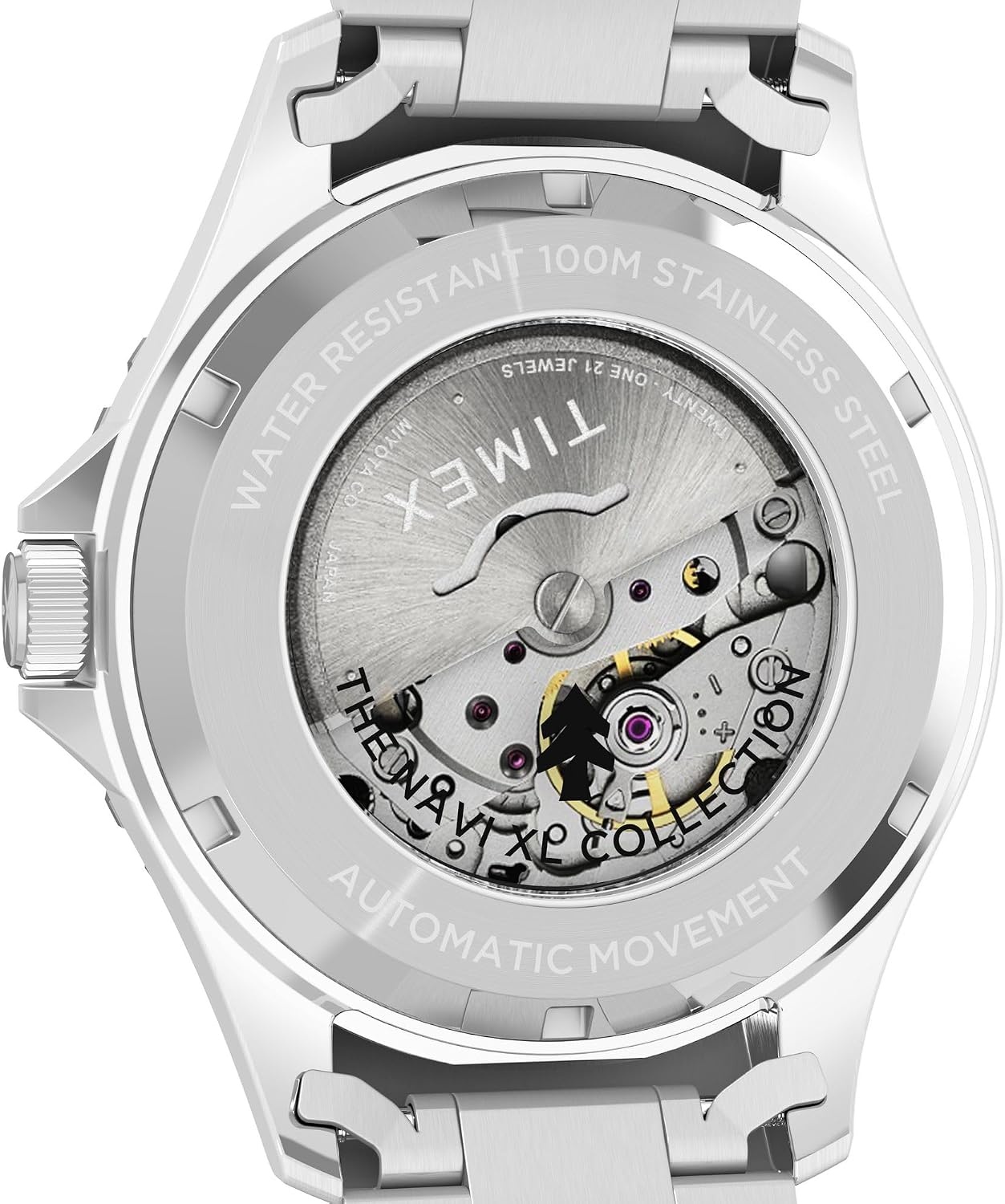 image:imageTimex Mens Navi XL 41mm WatchStainless SteelStainless SteelGreen