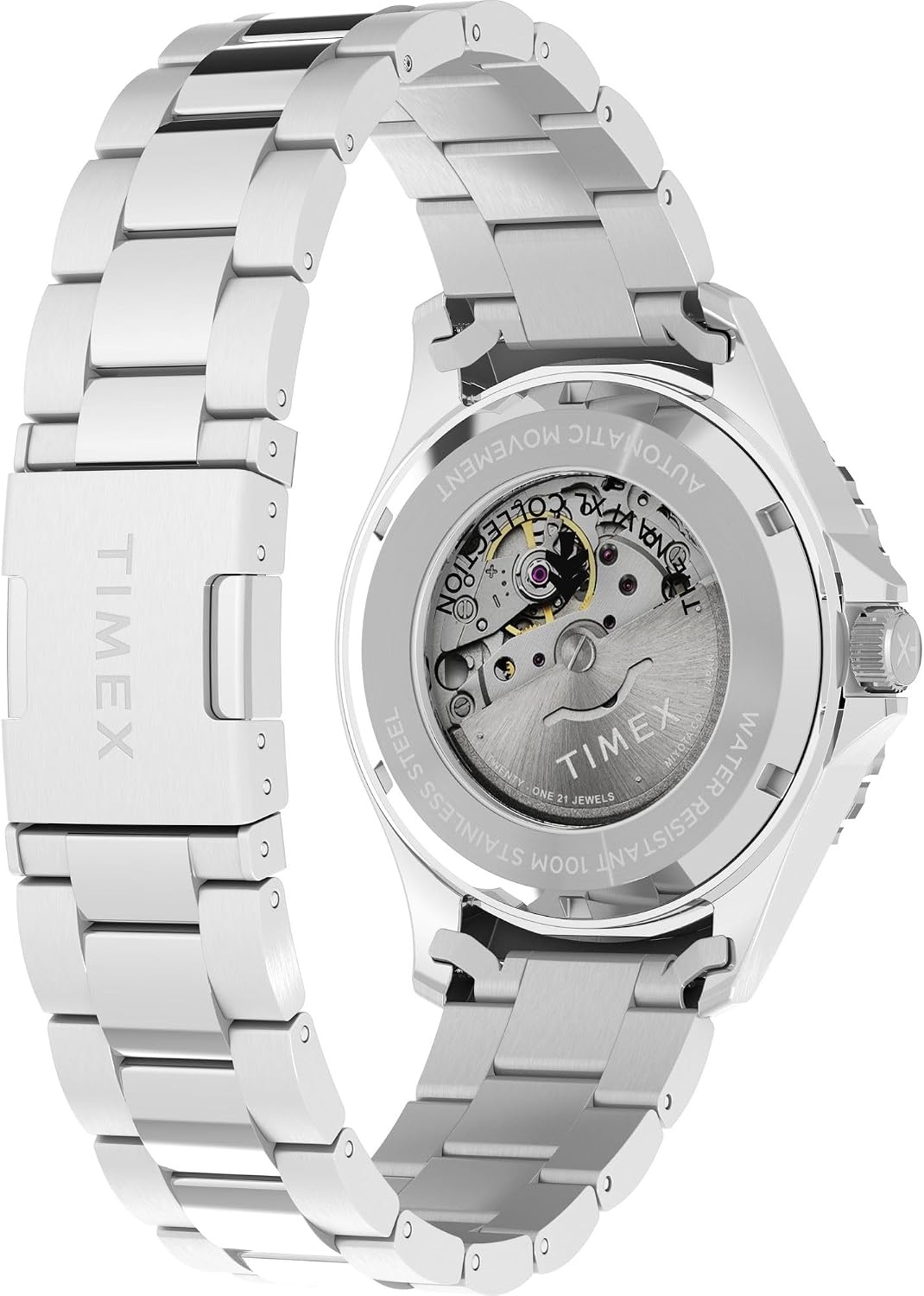 image:imageTimex Mens Navi XL 41mm WatchStainless SteelStainless SteelGreen