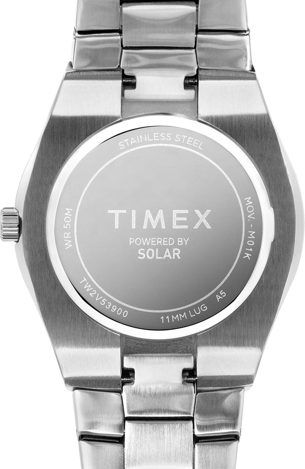 image:imageTimex Mens Solar Premium Dress 43mm WatchSilverblack