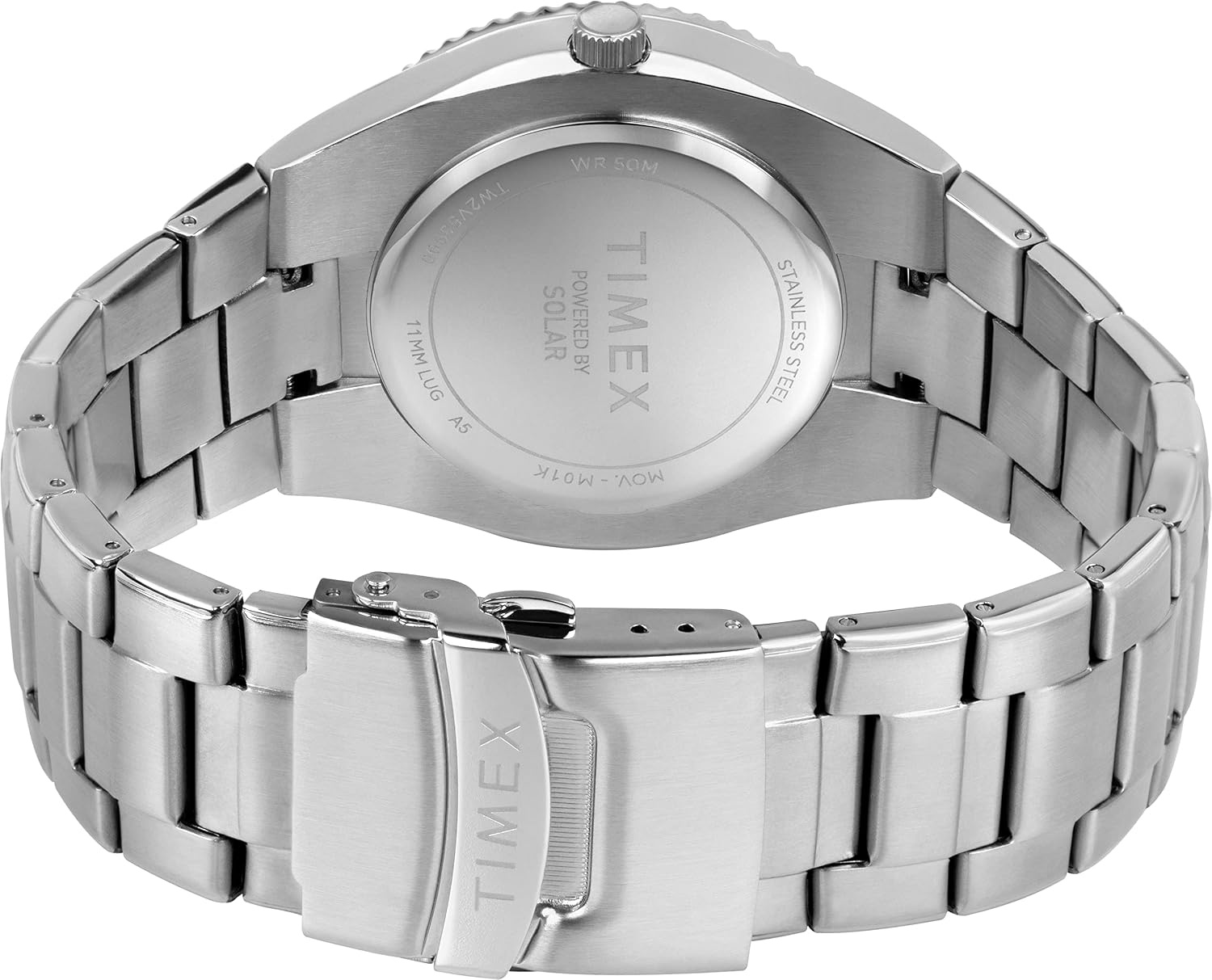 image:imageTimex Mens Solar Premium Dress 43mm WatchSilverblack