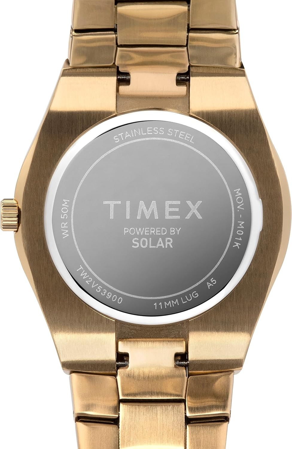 image:imageTimex Mens Solar Premium Dress 43mm Watchgoldblue