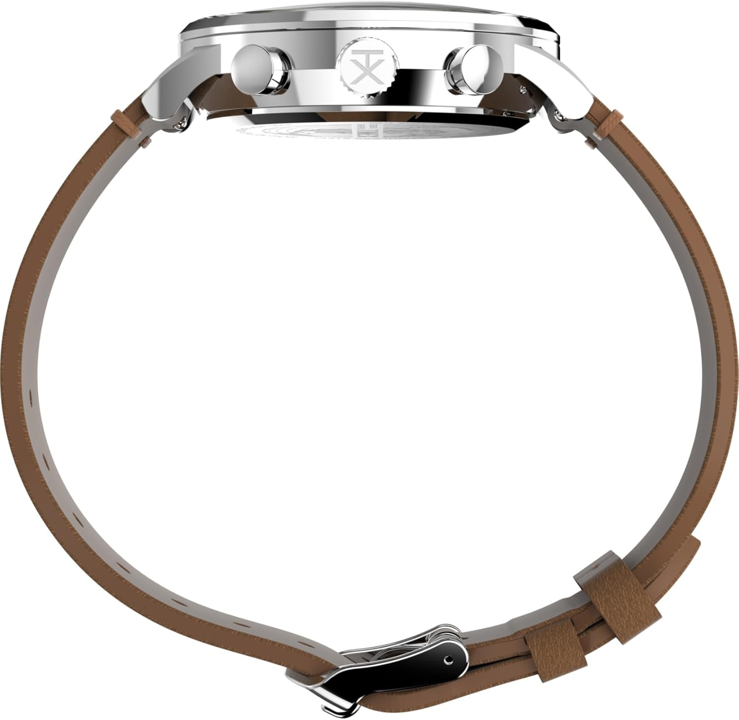 image:imageTimex Mens Waterbury Classic 40mm WatchBrownCreamStainless SteelChrono