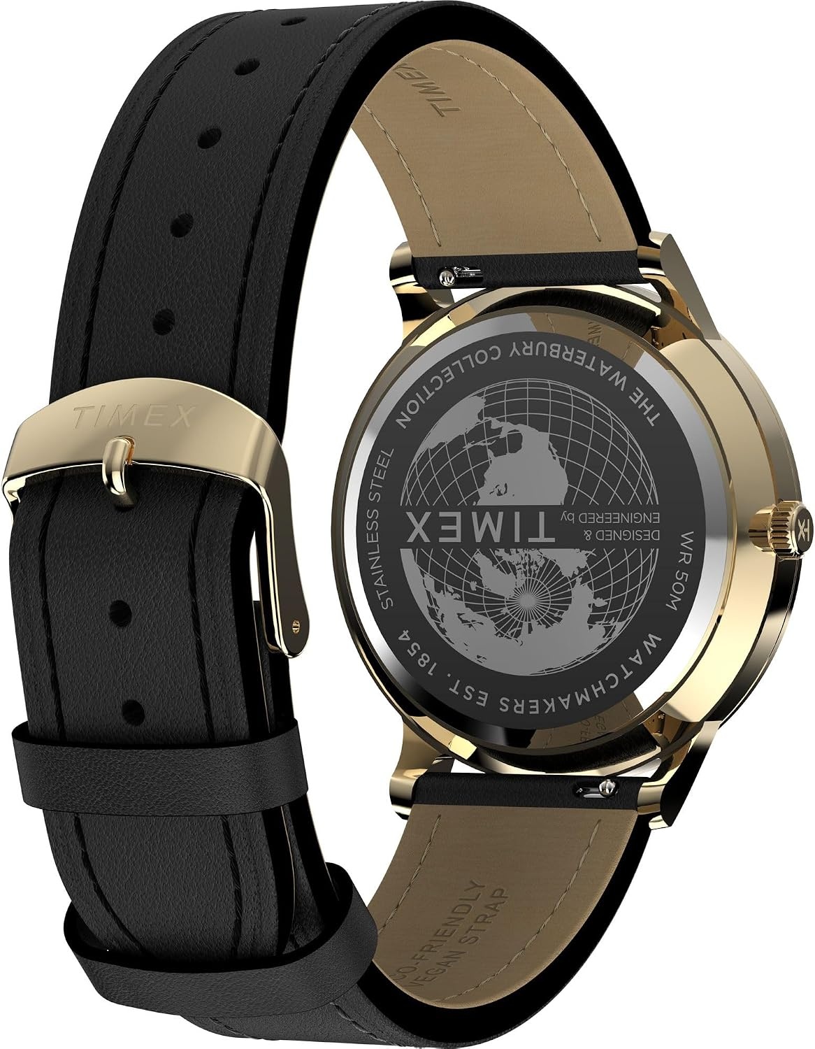 image:imageTimex Mens Waterbury Classic 40mm WatchBrownGoldToneGreen