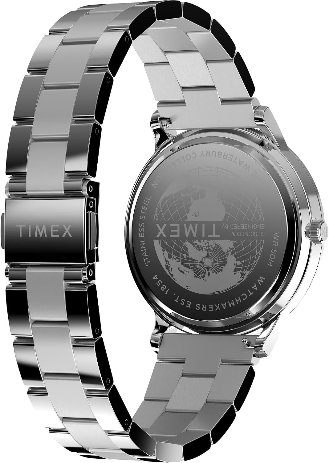 image:imageTimex Mens Waterbury Classic 40mm WatchStainless SteelStainless SteelBlue