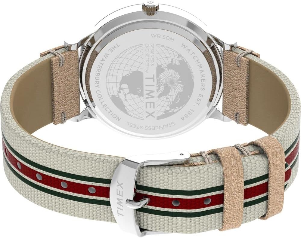 image:imageTimex Mens Waterbury Classic 40mm WatchWhiteGray
