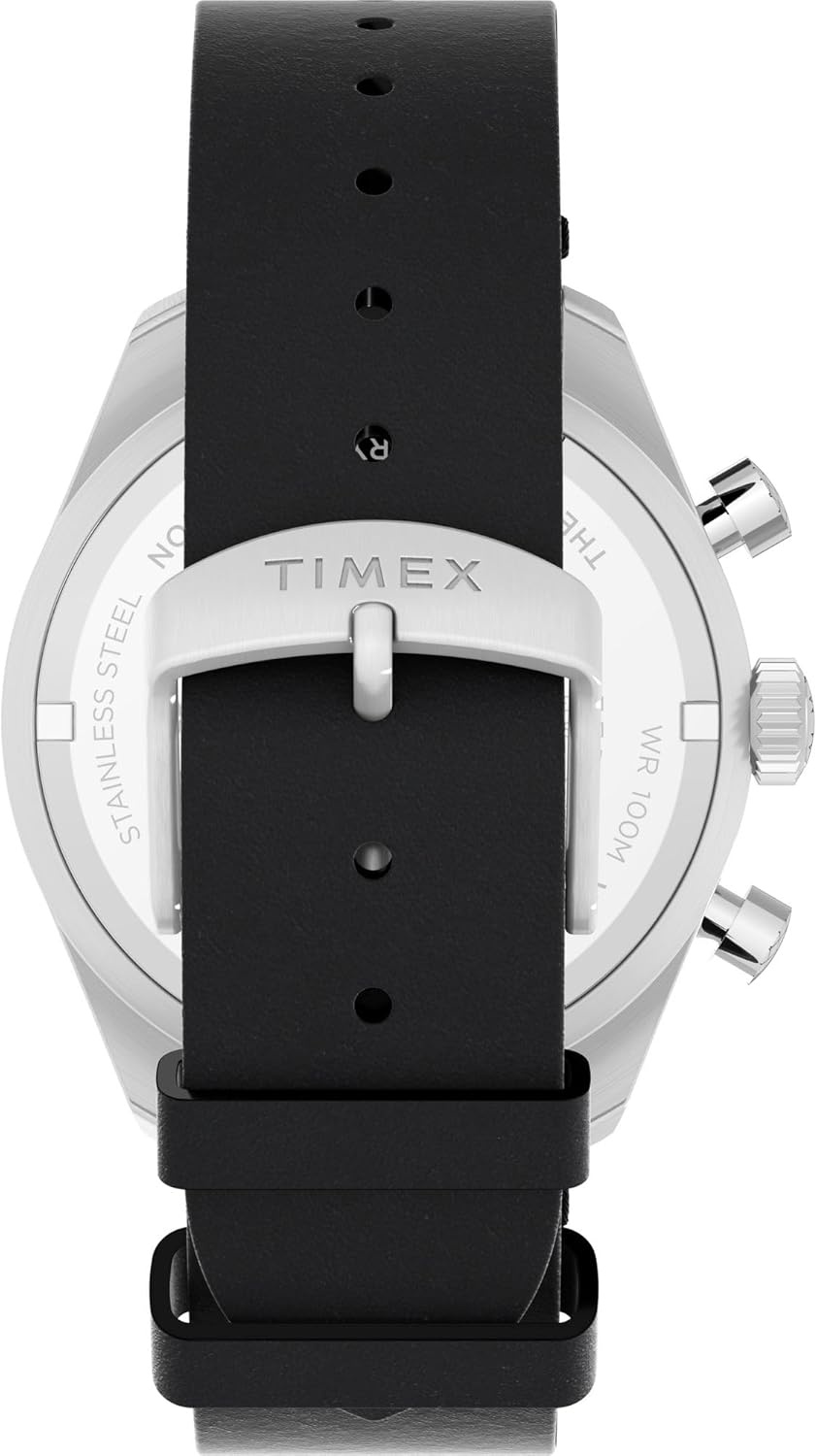 image:imageTimex Mens Waterbury Diver 40mm WatchBlackStainless SteelSilver