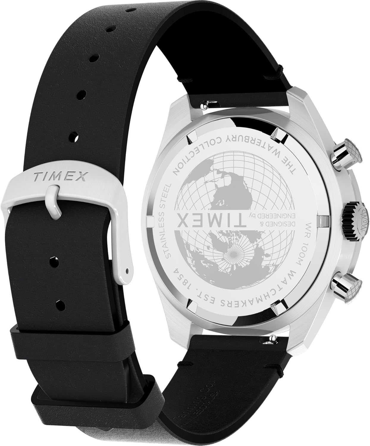 image:imageTimex Mens Waterbury Diver 40mm WatchBlackStainless SteelSilver
