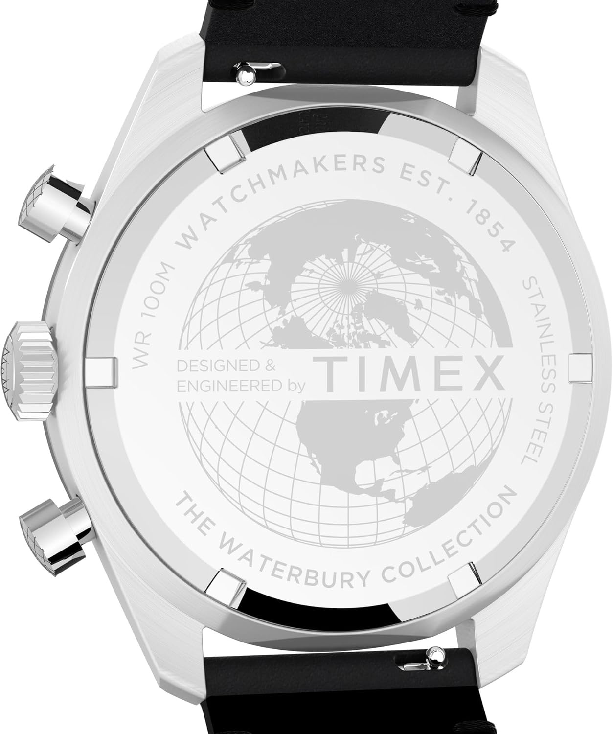 image:imageTimex Mens Waterbury Diver 40mm WatchBlackStainless SteelSilver