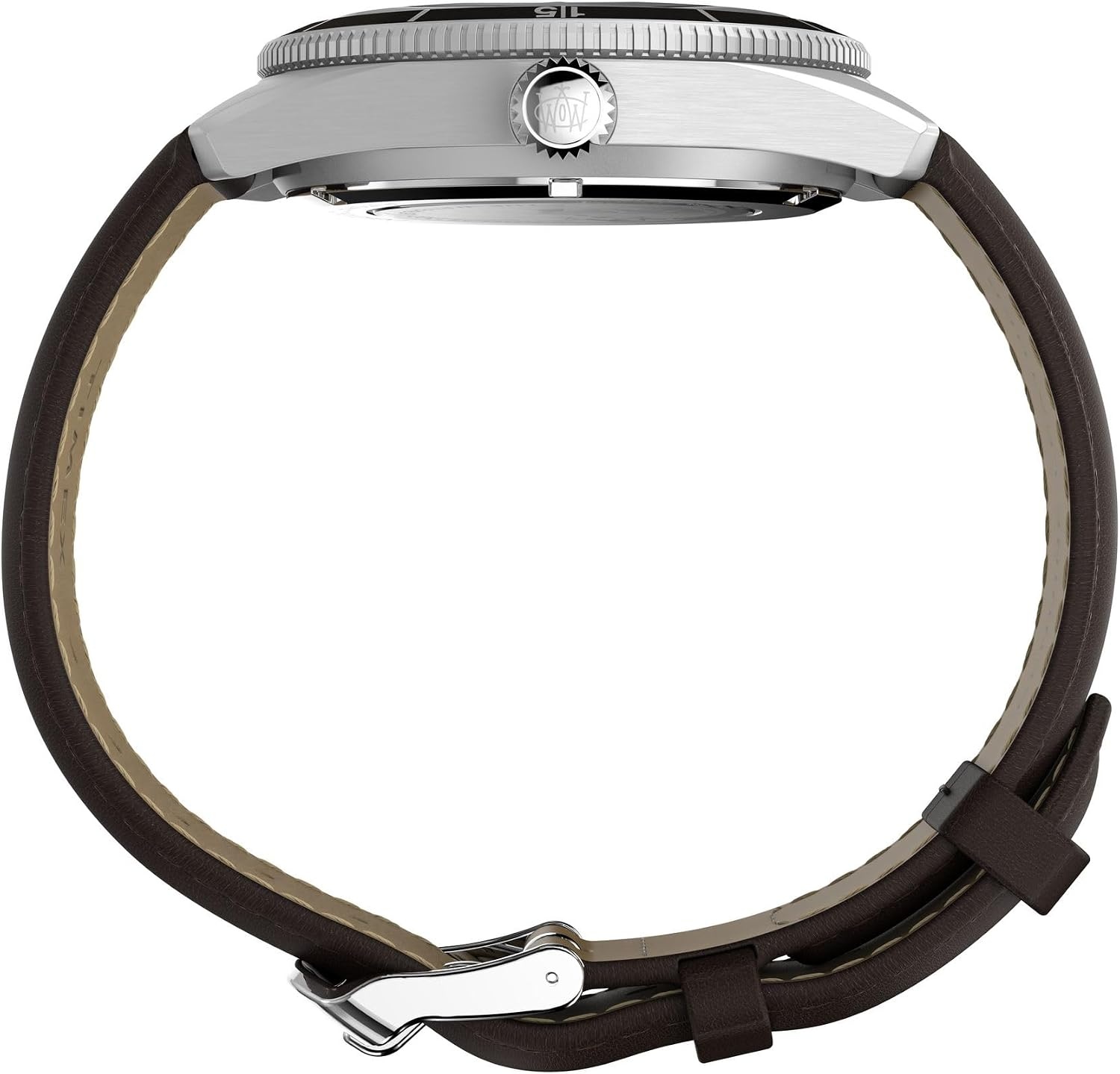 image:imageTimex Mens Waterbury Diver 40mm WatchBrownStainless SteelGreen