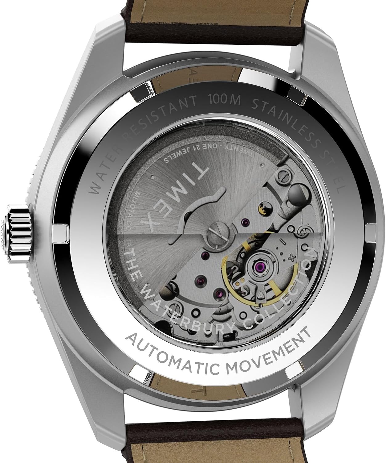 image:imageTimex Mens Waterbury Diver 40mm WatchBrownStainless SteelGreen