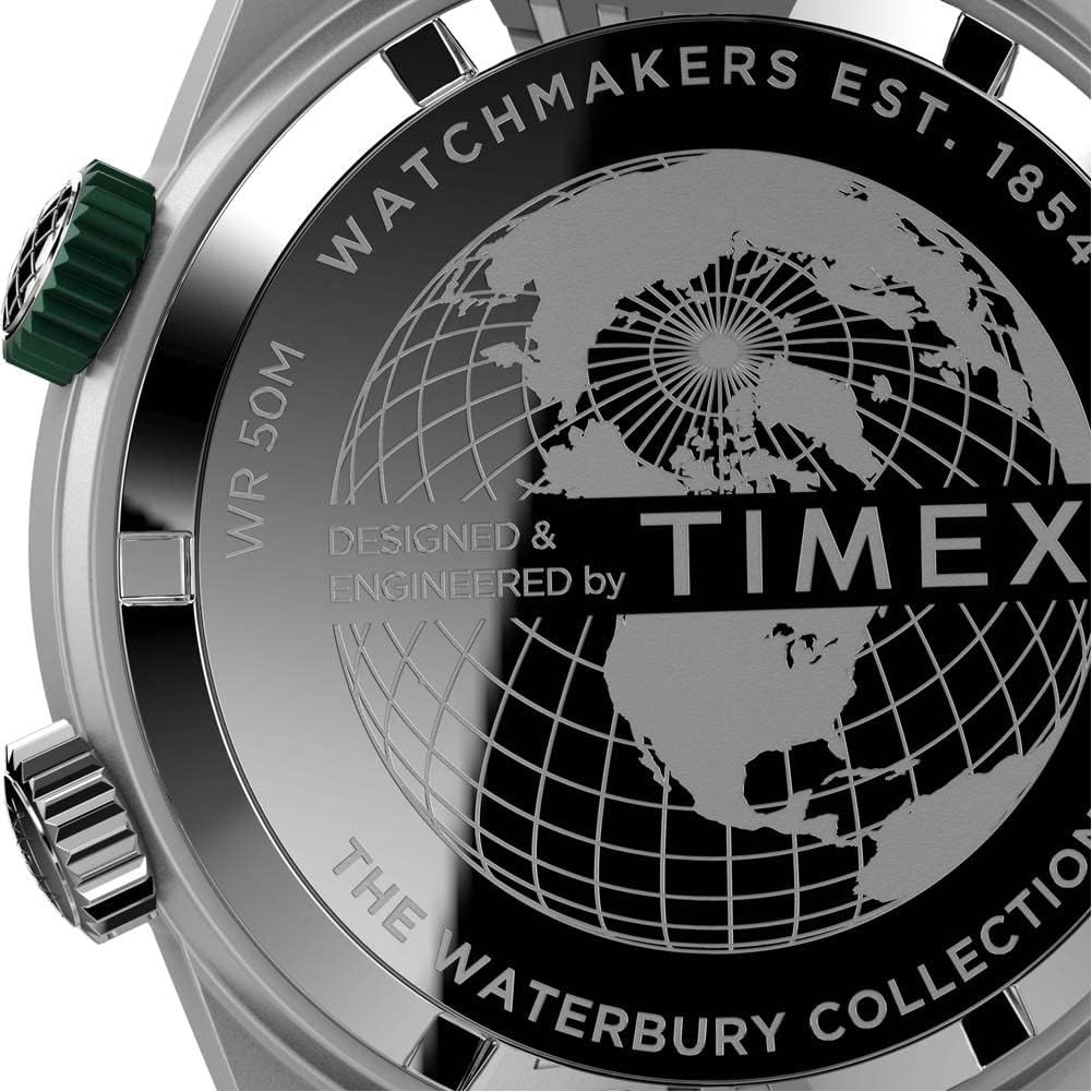 image:imageTimex Mens Waterbury Diver 40mm WatchStainless SteelBlackStainless Steel