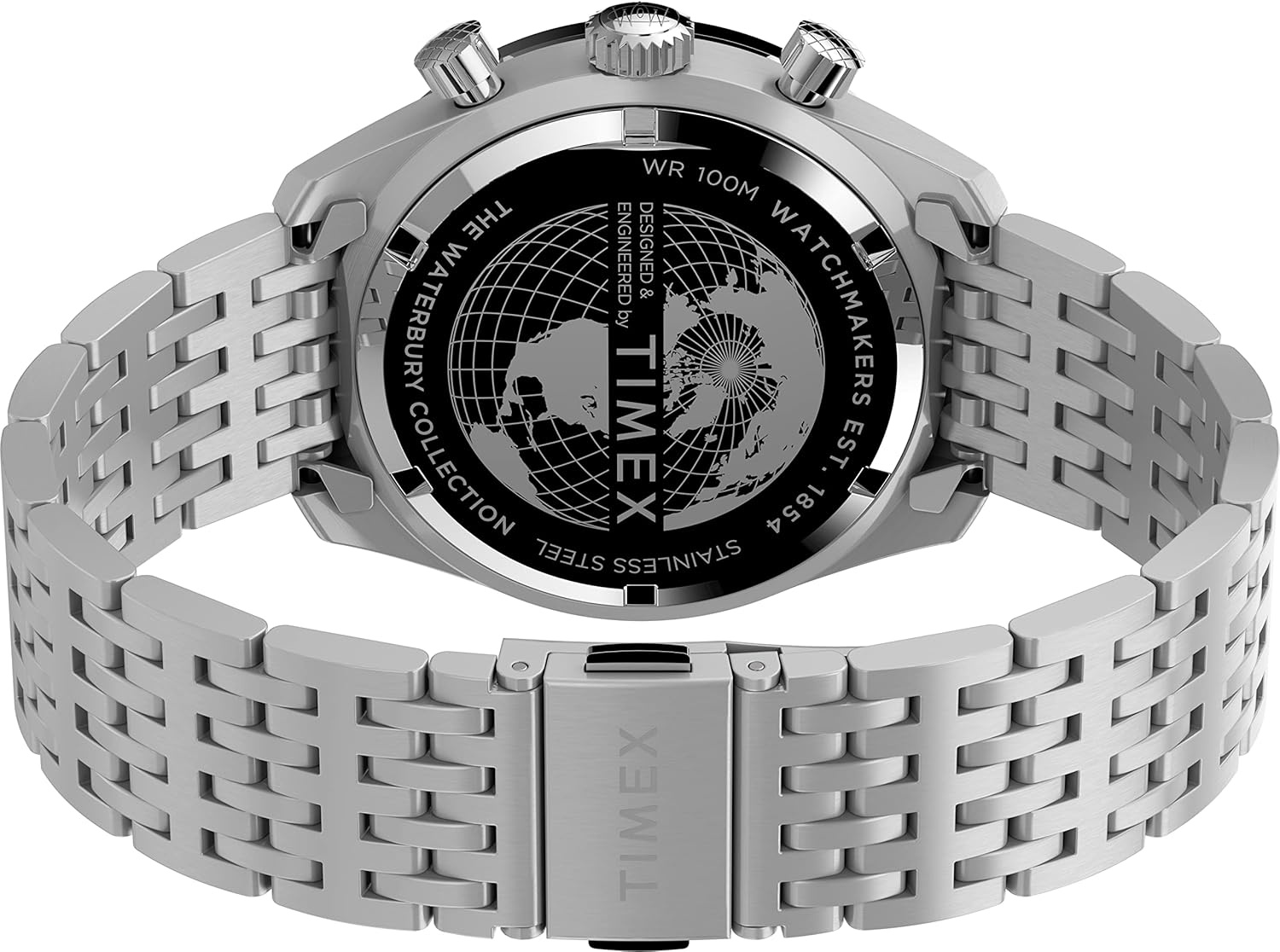 image:imageTimex Mens Waterbury Diver 40mm WatchStainless SteelSilverToneStainless Steel