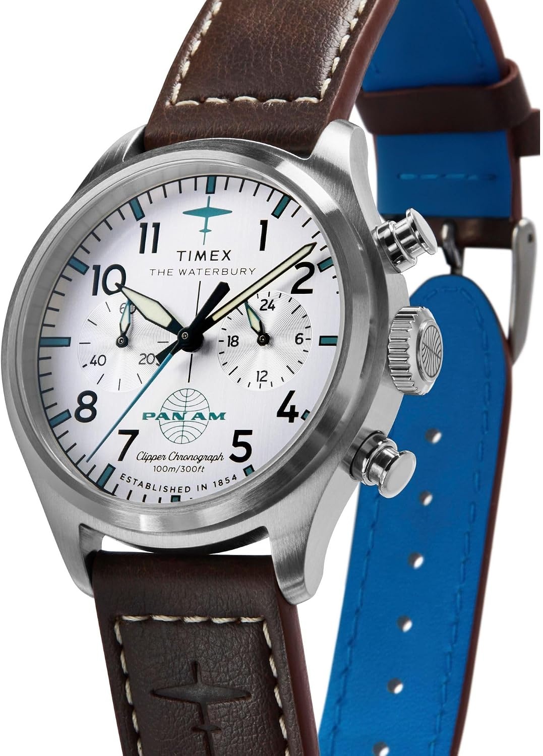 image:imageTimex Mens Waterbury Traditional 41mm WatchBrownStainless SteelSilverTone