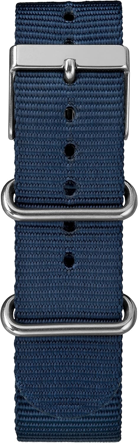 image:imageTimex Mens Weekender 40mm WatchBlueCreamSilverTone