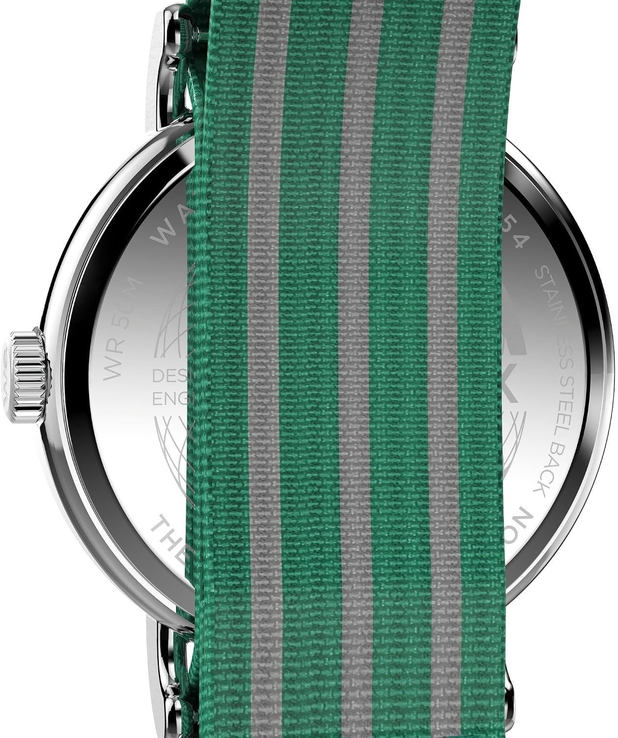 image:imageTimex Mens Weekender 40mm WatchGreenSilverToneWhite