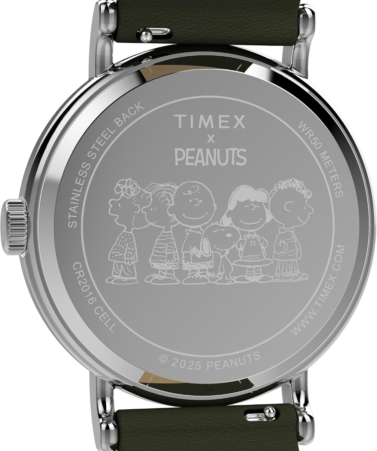 image:imageTimex Mens Weekender 40mm WatchGreenSilverToneWhiteSnoopy