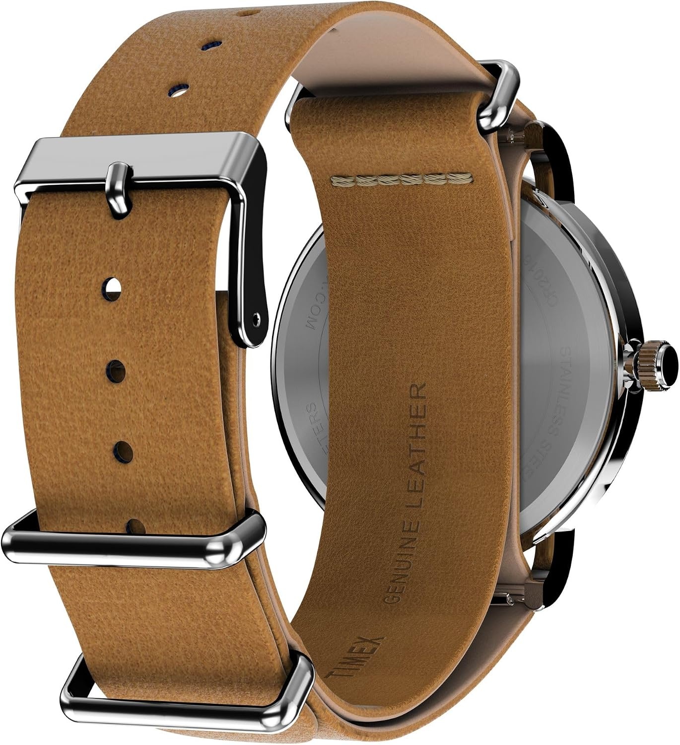image:imageTimex Mens Weekender 40mm WatchTanSilverToneCream