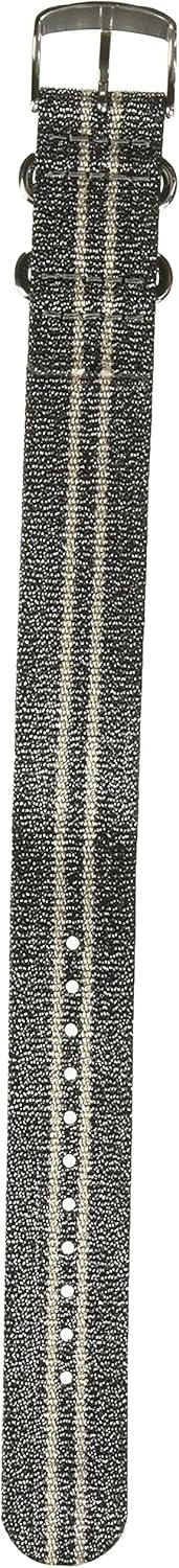 image:imageTimex SingleLayer 20mm SlipThru StrapGraphiteBlush Stripe Metallic