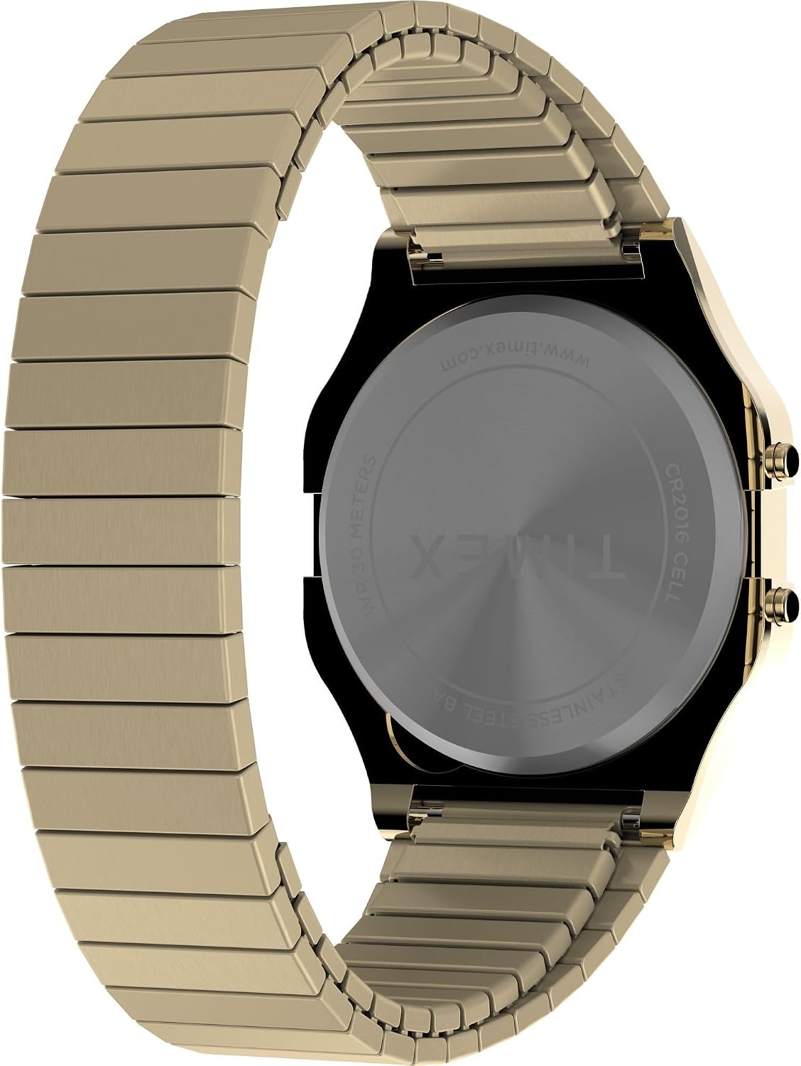 image:imageTimex T80 34mm Watch with Stainless Steel BraceletGoldToneGoldToneDigital