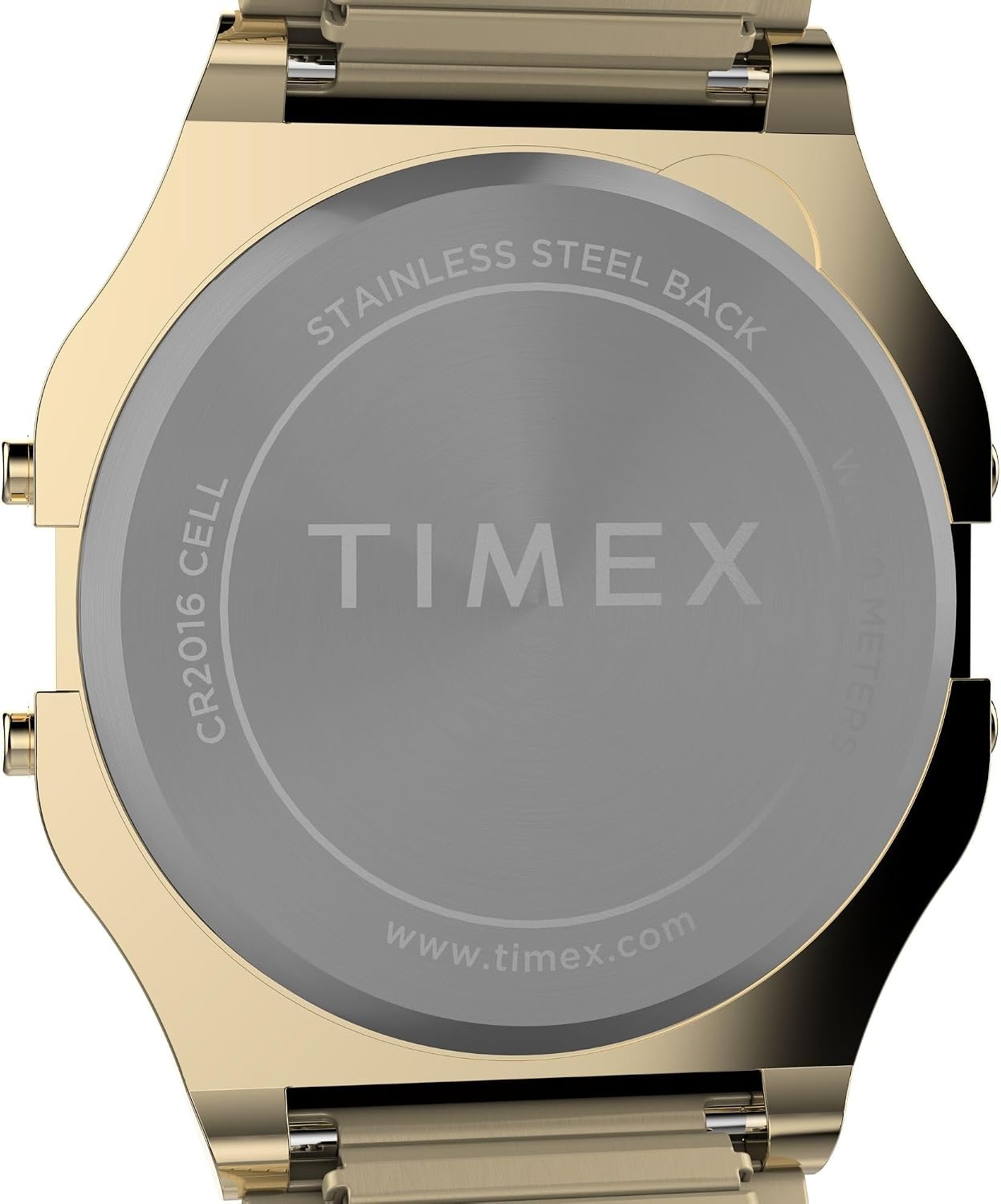 image:imageTimex T80 34mm Watch with Stainless Steel BraceletGoldToneGoldToneDigital