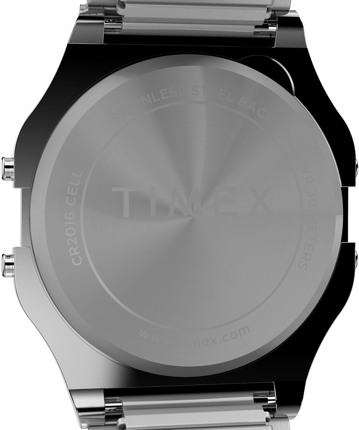 image:imageTimex T80 34mm Watch with Stainless Steel BraceletStainless SteelSilverToneDigital
