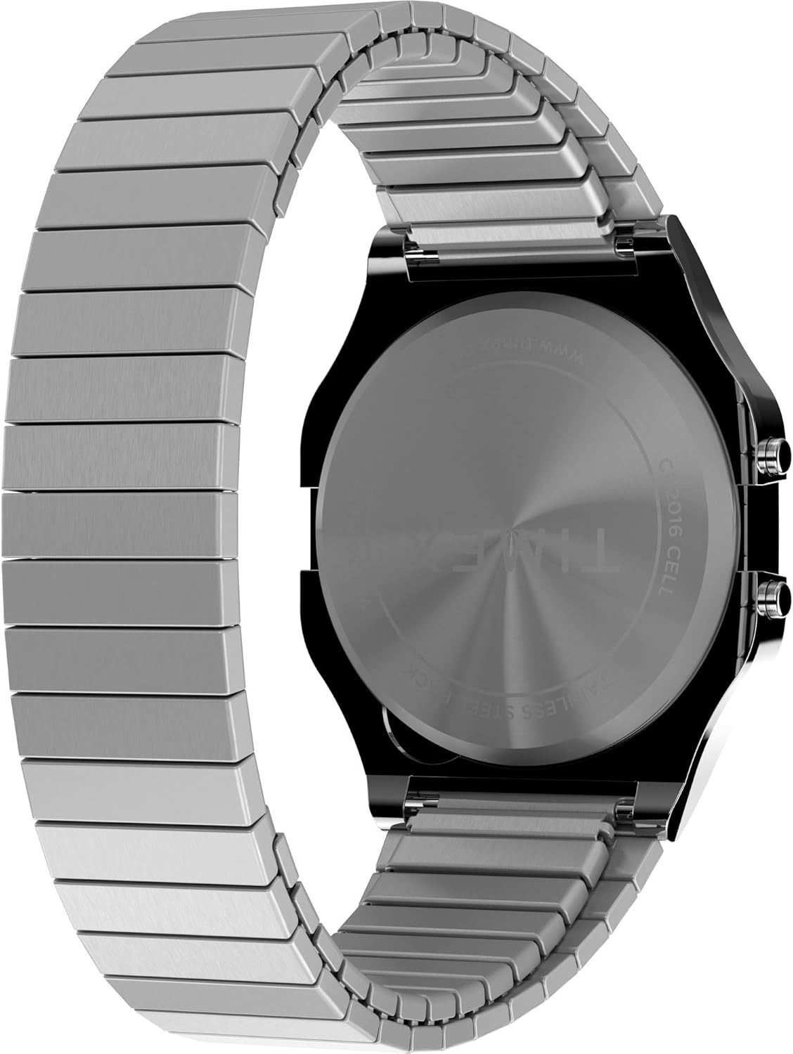 image:imageTimex T80 34mm Watch with Stainless Steel BraceletStainless SteelSilverToneDigital