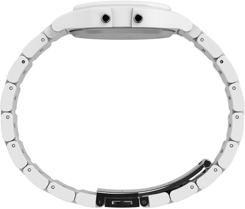image:imageTimex T80 34mm Watch with Stainless Steel BraceletWhite