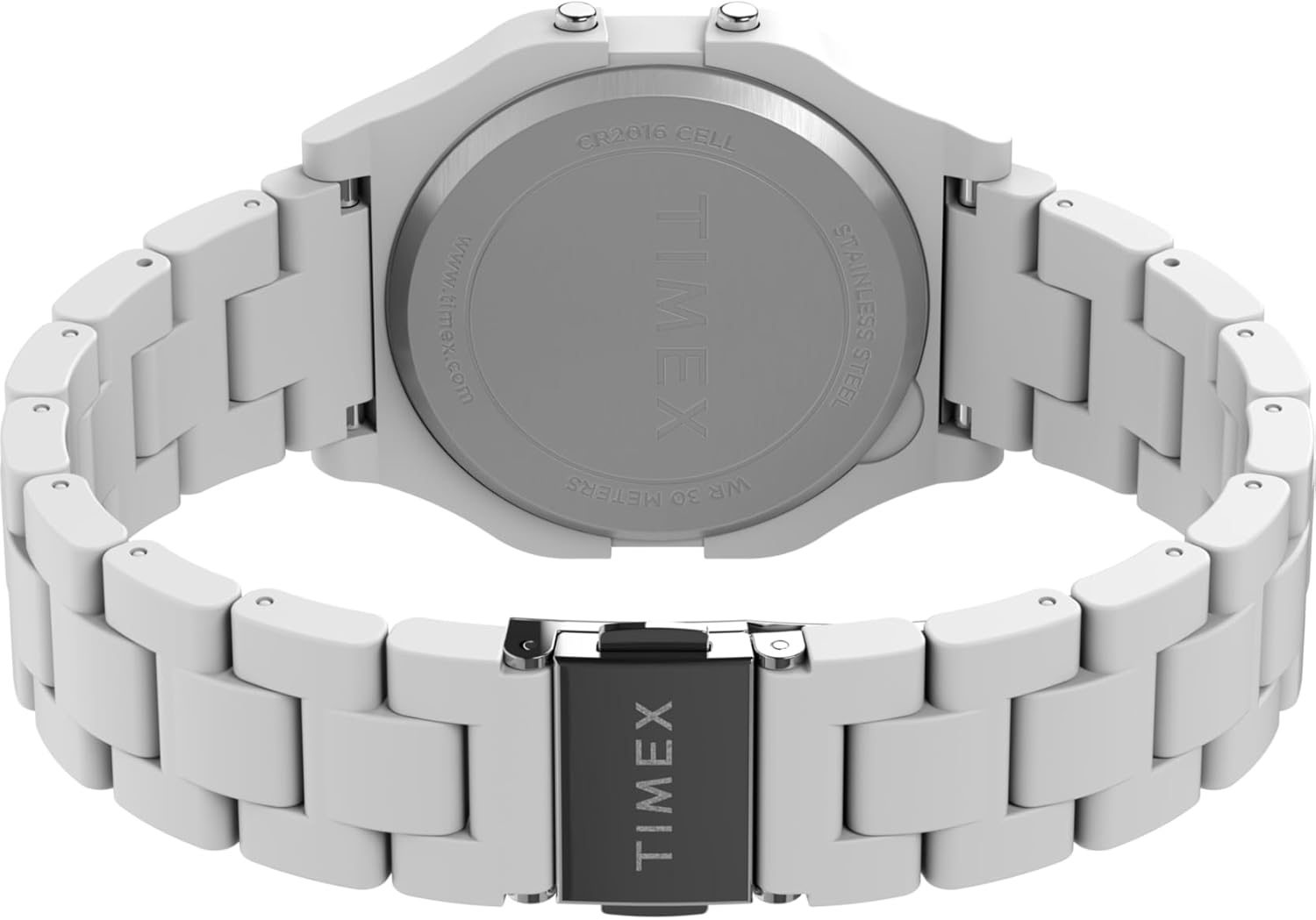 image:imageTimex T80 34mm Watch with Stainless Steel BraceletWhite