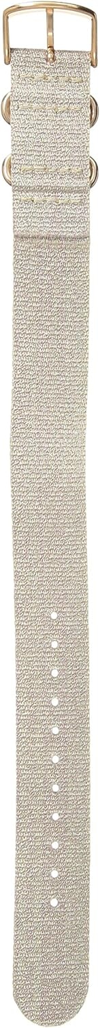 image:imageTimex TW7C27400 Weekender 20mm BlushGraphite Stripe Metallic Fabric StrapBlush Metallic
