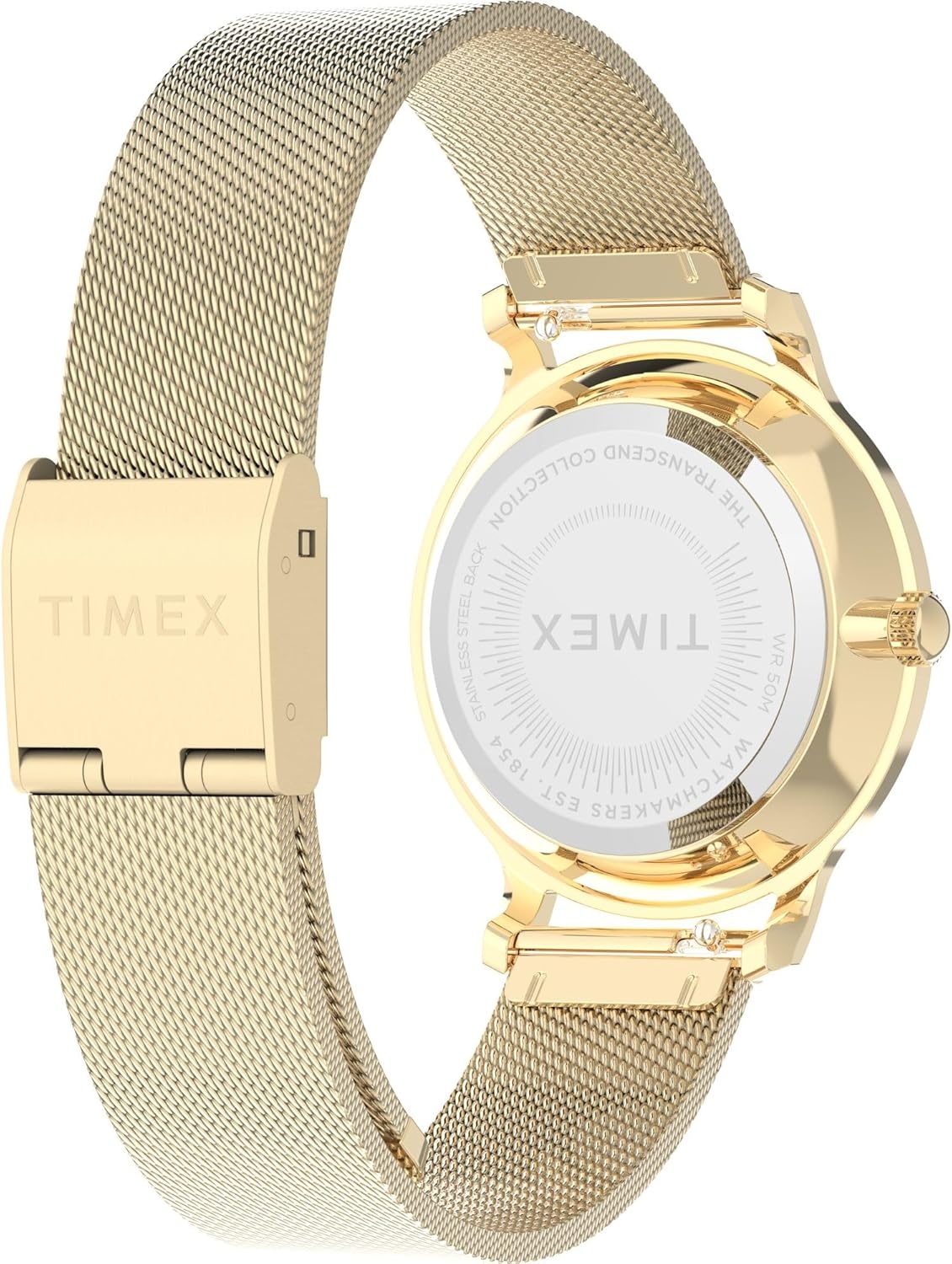 image:imageTimex Transcend 34mm Womens Analog Watch Stylish Modern DesignGoldToneGoldToneGreen