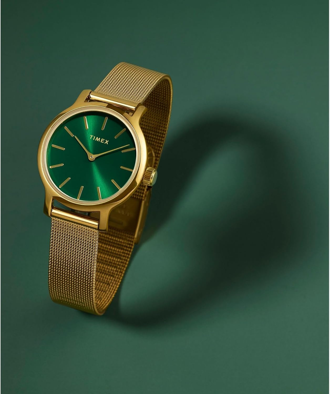 image:imageTimex Transcend 34mm Womens Analog Watch Stylish Modern DesignGoldToneGoldToneGreen